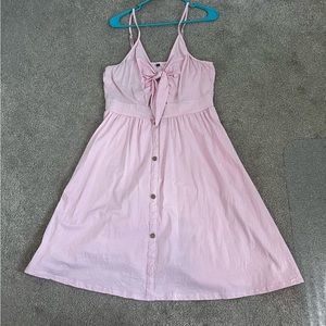 EUC Women’s Solid Bow Tie Front Sun Dress